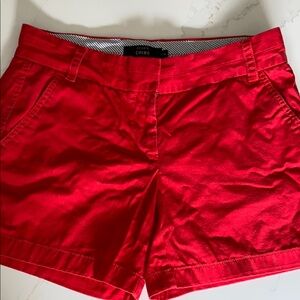 J. Crew Women's Red Shorts Sz 4